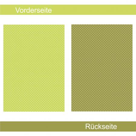 Getupft grün - Designpapier